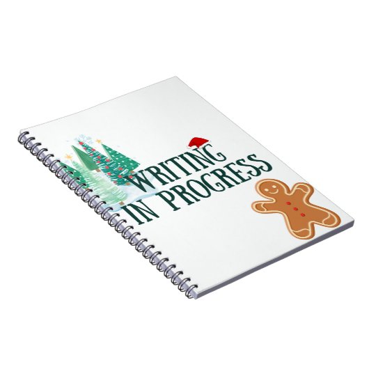 Weihnachts-Thema Schreiben in Progress-Notebook Notizblock (Rechte Seite)