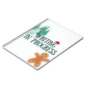Weihnachts-Thema Schreiben in Progress-Notebook Notizblock (Linke Seite)