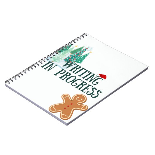 Weihnachts-Thema Schreiben in Progress-Notebook Notizblock (Linke Seite)