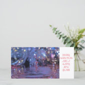 Weihnachts-Thema Wasser Tropfen Fotokarte Feiertagskarte (Stehend Vorderseite)