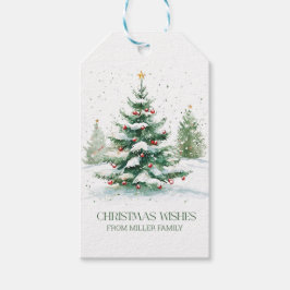 Weihnachts-Thema wünscht Retro-Typografie Geschenkanhänger