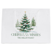 Weihnachts-Thema wünscht Retro-Typografie Große Geschenktüte (Vorderseite)