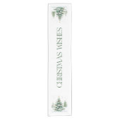 Weihnachts-Thema wünscht Retro-Typografie Kurzer Tischläufer (Vorderseite)