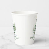 Weihnachts-Thema wünscht Retro-Typografie Pappbecher (Rechts)