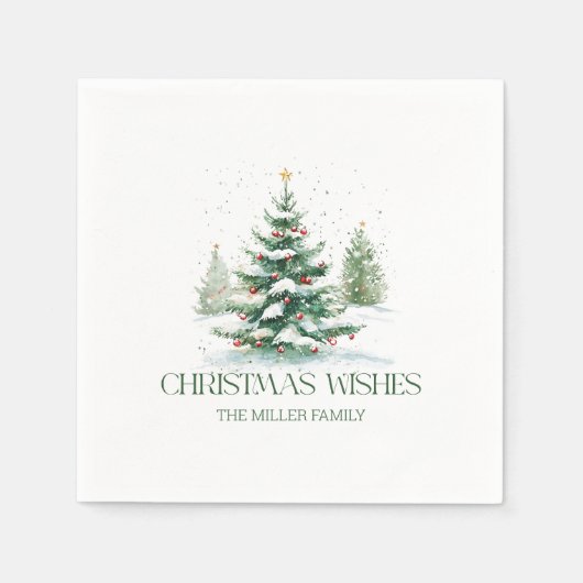 Weihnachts-Thema wünscht Retro-Typografie Serviette (Vorderseite)