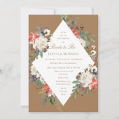 Weihnachts-Theme Holiday-Brautparty Einladung (Vorderseite)