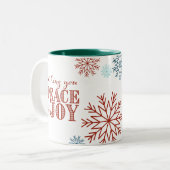 Weihnachts Themed Custom Brand Kaffee Tasse (Vorderseite Links)