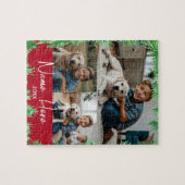 Weihnachts-Themed Fun Pet Foto Collage Puzzle (Horizontal)