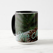 Weihnachts-Themed Kerze und Pinecone Tasse (Vorderseite Links)