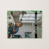 Weihnachts Themed Modern Pet Foto Puzzle (Horizontal)