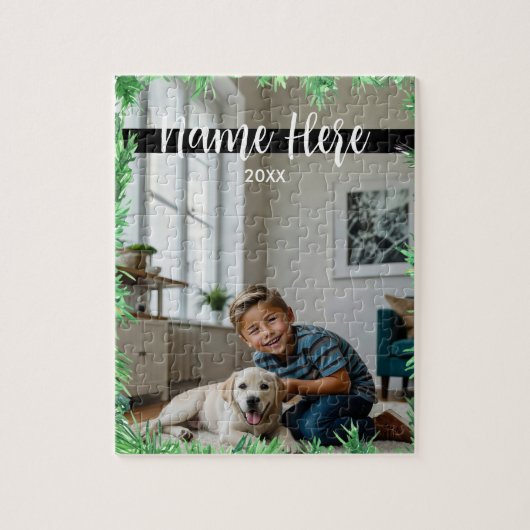 Weihnachts Themed Modern Pet Foto Puzzle (Vertikal)
