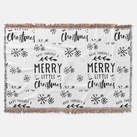 Weihnachts-Themed Theken-Decken - Schwarz & Weiß Decke (Vorderseite)