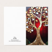 Weihnachts-Themenbaum des Lebens Mosaik gebrochene (Außenseite Aufgefaltet)
