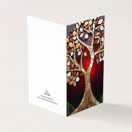 Weihnachts-Themenbaum des Lebens Mosaik gebrochene