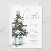 Weihnachts-Themenpaare Polterabend Einladung (Vorderseite)