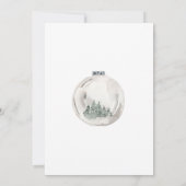 Weihnachts-Themenpaare Polterabend Einladung (Rückseite)