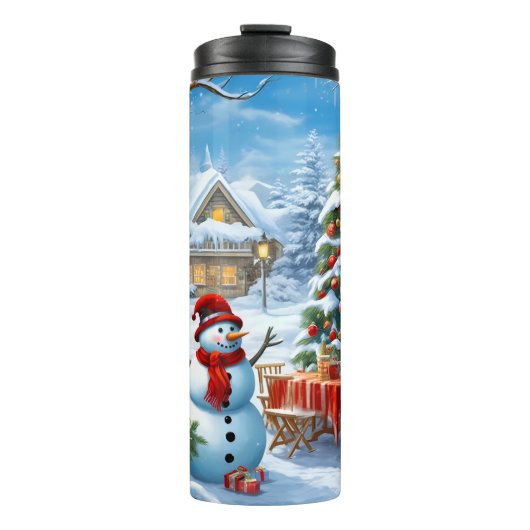 Weihnachts-Thermal-Tasse Thermosbecher (Vorderseite)