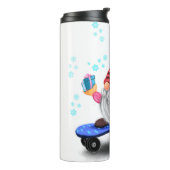 Weihnachts-Thermal-Tumbler-Skater mit Geschenken Thermosbecher (Nach links gedreht)