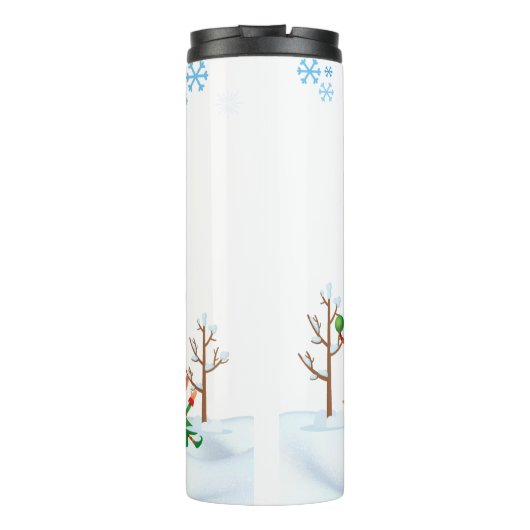 Weihnachts-Thermal-Tumbler Thermosbecher (Rückseite)