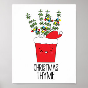 Weihnachts Thyme Herb Pub Poster