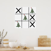 Weihnachts-Tic-Tac-Toe Poster (Küche)
