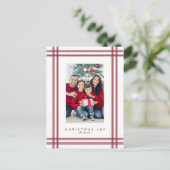 Weihnachts-Ticketing-Rahmen-Foto Postkarte (Stehend Vorderseite)