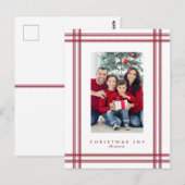 Weihnachts-Ticketing-Rahmen-Foto Postkarte (Vorne/Hinten)