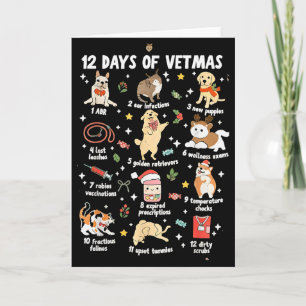 Weihnachts-Tierarzt Veterinärmedizin Vet Tec Karte