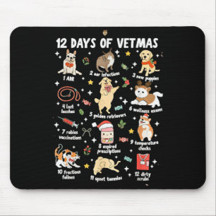 Weihnachts-Tierarzt Veterinärmedizin Vet Tec Mousepad