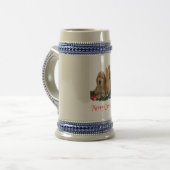 Weihnachts-Tiere Bierglas (Vorderseite Links)