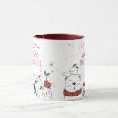 Weihnachts-Tiere Chaos-Koordinator Personalisiert Tasse (Zentrum)
