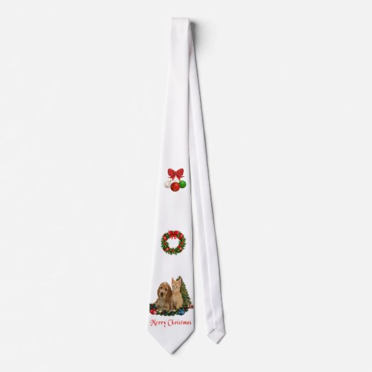 Weihnachts Tiere Krawatte (Vorderseite)