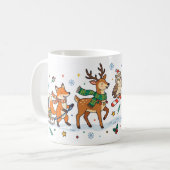 Weihnachts-Tiere-Parade Kinder-Tasse Kaffeetasse (Vorderseite Links)