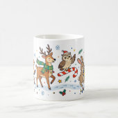 Weihnachts-Tiere-Parade Kinder-Tasse Kaffeetasse (Mittel)