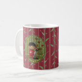 Weihnachts-Tierfreund Kaffeetasse (Vorderseite Links)