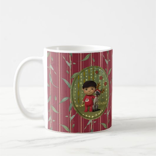 Weihnachts-Tierfreund Kaffeetasse (Links)