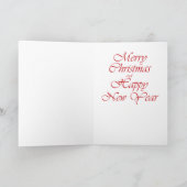 Weihnachts-Tiger-Grußkarte Feiertagskarte (Innenseite)