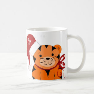 Weihnachts-Tiger Kaffeetasse