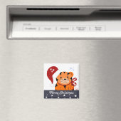Weihnachts-Tiger Magnet (In Situ (Geschirrspüler))