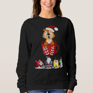 Weihnachts-Tiger-Tree Snow Pajama Weihnachten 2021 Sweatshirt