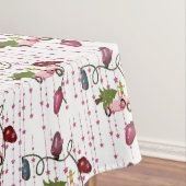 Weihnachts-Tischdecken, rosa Autoelf, Lichter Tischdecke (Beispiel)