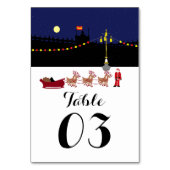 Weihnachts-Tischnummer in Madrid Tischnummer (Rückseite)