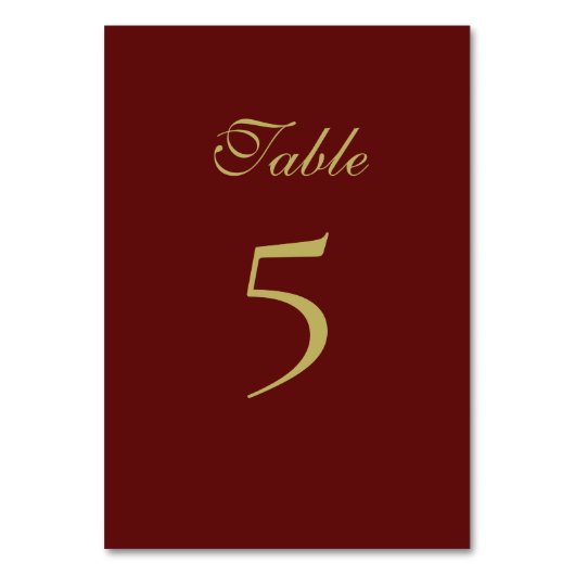 Weihnachts-Tischnummer Tischnummer (Vorderseite)