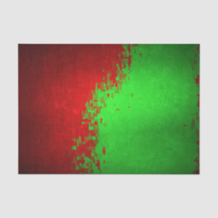 Weihnachts-Tissue Paper Digital Red Green Design Seidenpapier