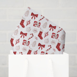 Weihnachts-Tissue-Papier Rote Schleife Holiday-Ges Seidenpapier