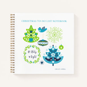 Weihnachts-To-Do-Liste Notebook Notizblock
