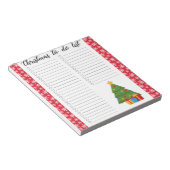 Weihnachts-To-Do-Liste Notizblock (angewinkelt)