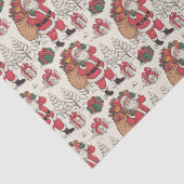 Weihnachts-Toile Chinoiserie Seidenpapier (Ausschnitt)