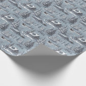 Weihnachts-Toile Geschenkpapier (Ecke)