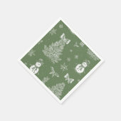 Weihnachts-Toiletten-Tischservietten Serviette (Ecke)